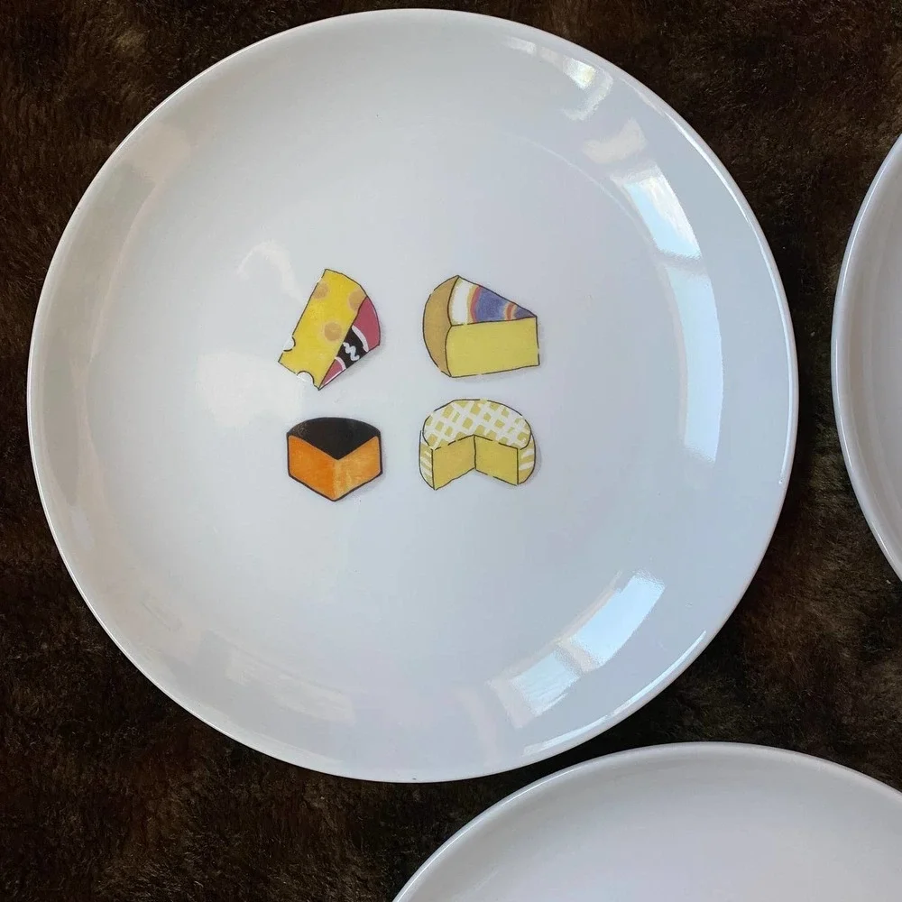 Nancy Green 2001 Boston Warehouse Wine & Cheese Dessert‎ Snack Appetizer Plates
